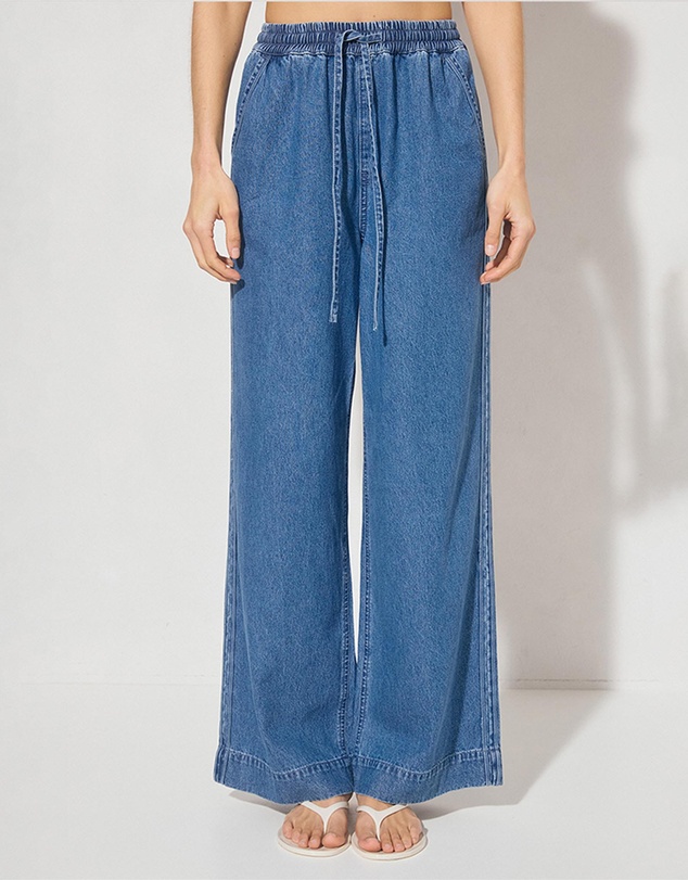 MON RENN - Indigo Denim Pants