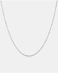 Ania Haie - Ania Haie Silver Twisted Chain Necklace