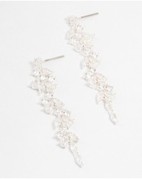 Lovisa - Cubic Zirconia Stone Silver Medium Drop Earrings
