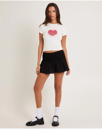 Subtitled - Sarai Broderie Mini Skirt