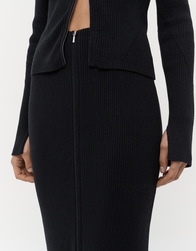 FRIEND of AUDREY - Ada Double End Zip Wool Skirt