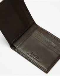 Polo Ralph Lauren - Pebbled Leather Billfold Wallet- ICONIC EXCLUSIVE