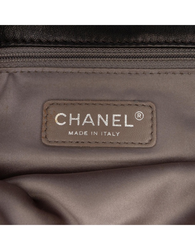 Pre-Loved by Azura Reborn - Pre-Loved Quilted Metallic Distressed Lambskin CC Crystal Flap