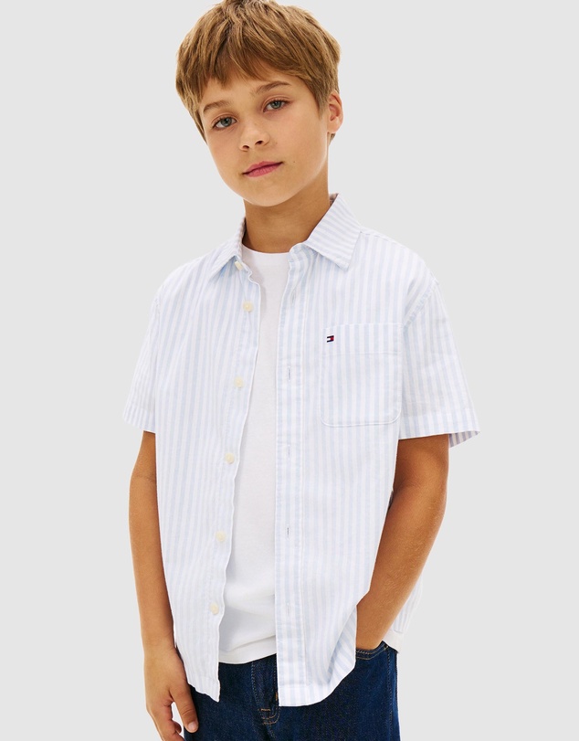 Tommy Hilfiger - Flex Ithaca Stripe Shirt SS - Kids