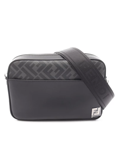 Pre-Loved by Azura Reborn - Pre-Loved Leather and Coated Canvas FF Squared Camera Bag