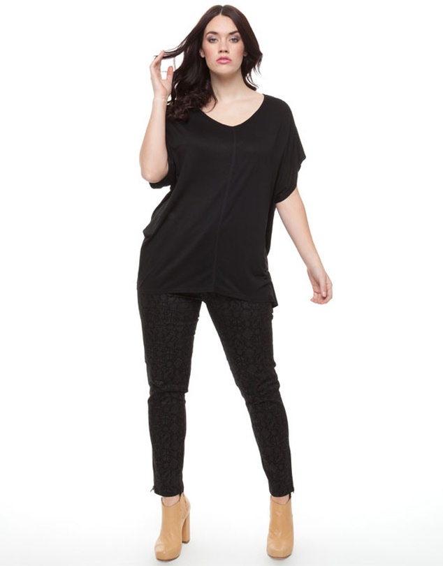 BASIC 17 Sundays - Dolman Sleeved Deep V-Neck