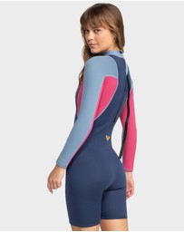 Roxy - Girls 2-14 2/2mm Prologue Back Zip Long Sleeves Springsuit