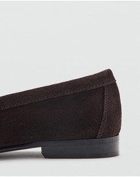 M.N.G - Gathered Suede Moccasins