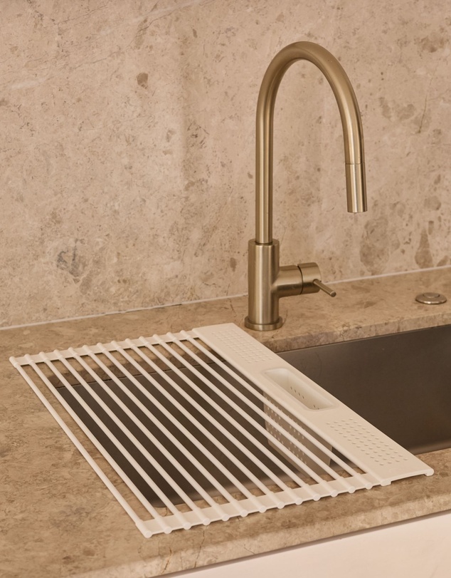 DESIGNSTUFF - DRIP Folding Dish Rack w/ Cutlery Holder
