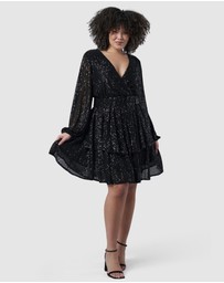 Pink Dusk by Curve Project - Night Out Sequin Dress