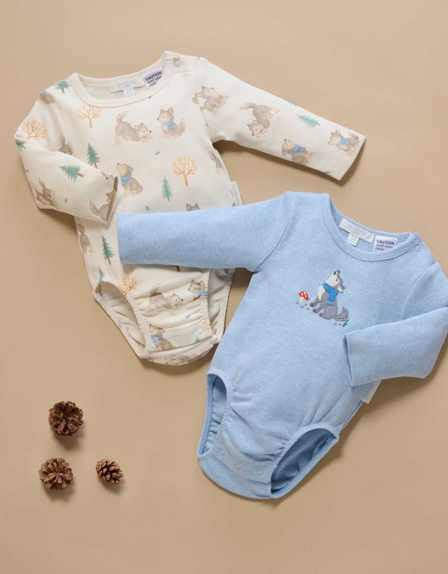 Purebaby - 2 Pack Bodysuit -Kids-Babies
