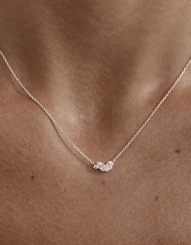 By Charlotte - Crystal Wings Neckace