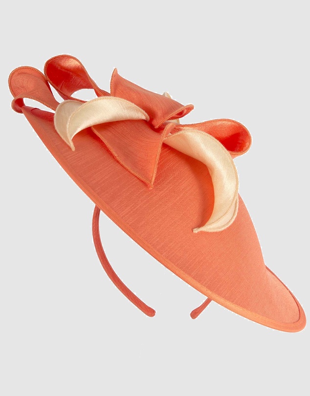 Max Alexander - Orange Plate Racing Fascinator
