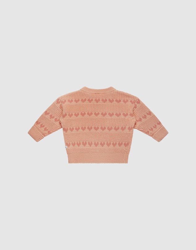 Kynd Baby - Knit Jumper in Pink Heart