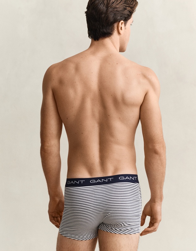 Gant - 3 Pack Thin Stripe Trunks