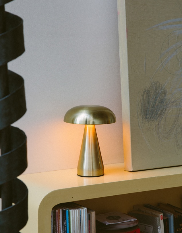 Dennis Did It - Portable Metal Touch Lamp Brassy Gold