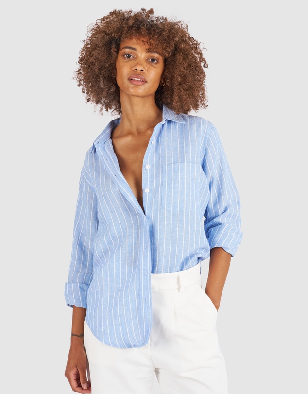 CAMIXA - IRIS Stripes Linen Shirt