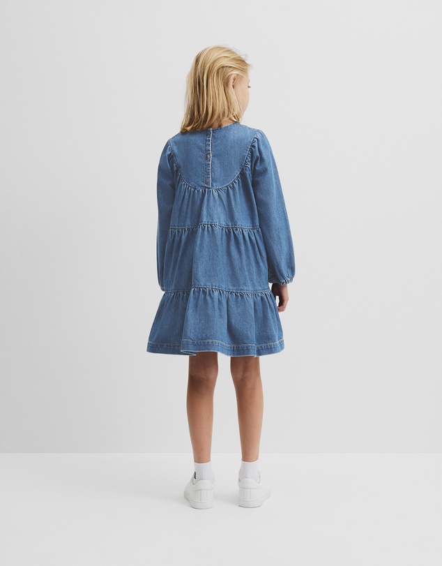 Country Road - Denim Tiered Dress