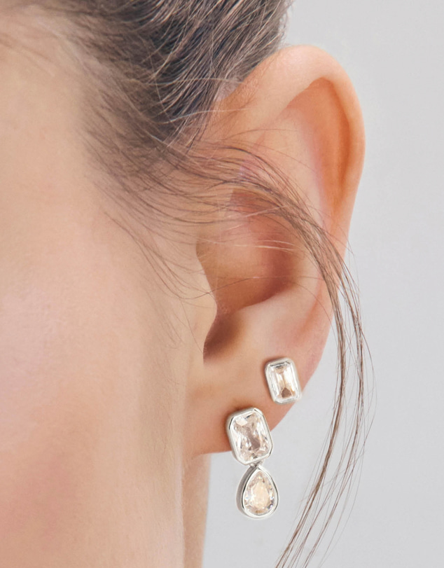 SAINT VALENTINE - Lineaire Studs - Silver