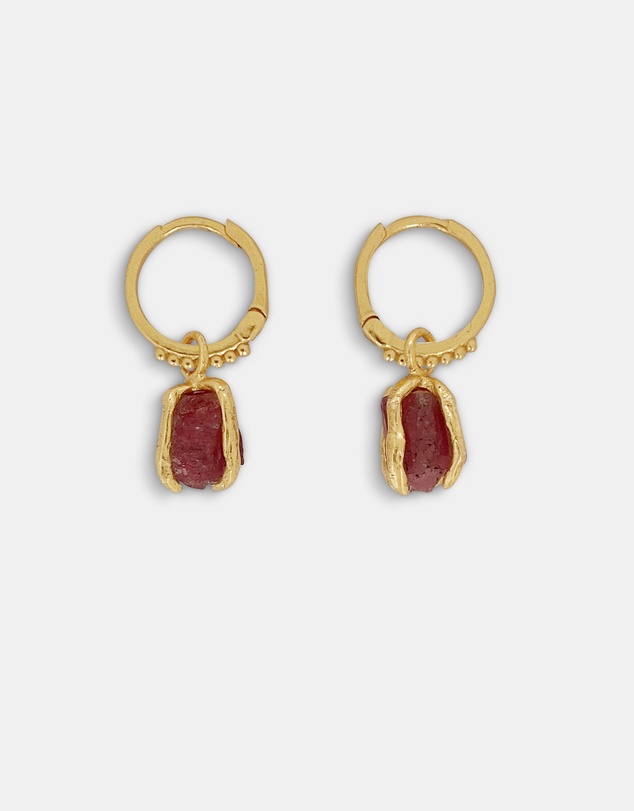 Carou - October Birthstone Earrings ~ Pink Tourmaline