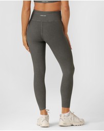 Lorna Jane - Perform Washed Rib Ankle Biter Leggings