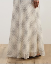 Atmos&Here - Aura Check Maxi Skirt