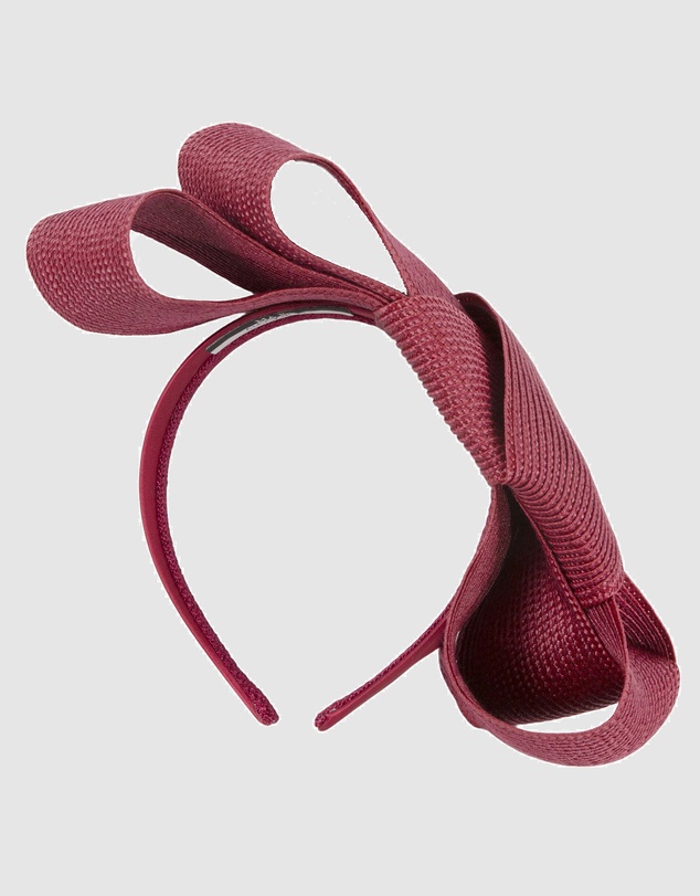 Max Alexander - Wine Bow Racing Fascinator
