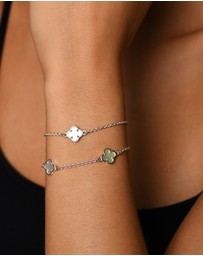 Von Treskow - Double Clover (Mother of Pearl) Bracelet