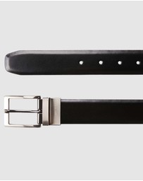 Geoffrey Beene - Reversible Brushed Buckle Belt