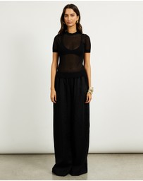 Minima Esenciales - Nixi Semi Sheer Knitted Top