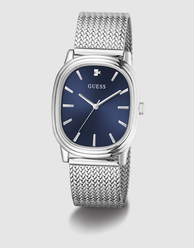 GUESS - GUESS Mens Silver-Tone Analogue Watch