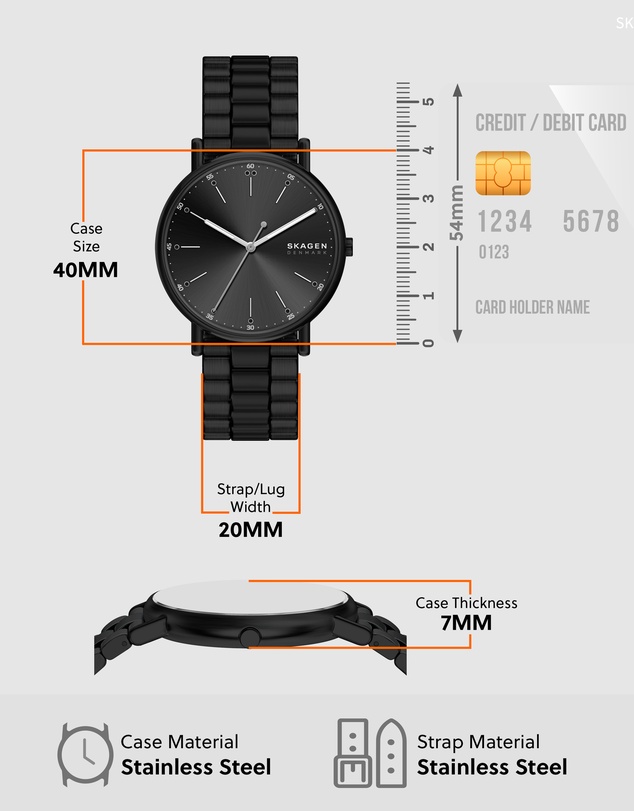 Skagen - Signatur Black Analogue Watch