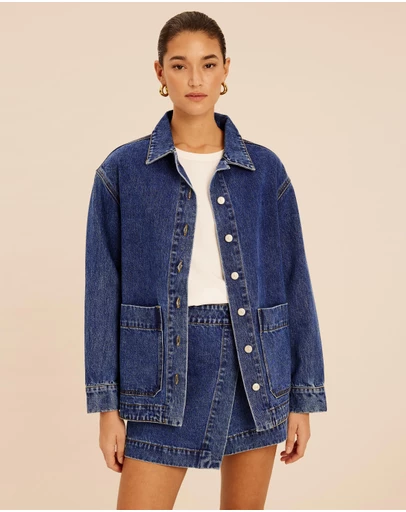 AERE - Denim Oversized Jacket
