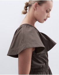 UNISON - Oxford Ruffle Dress