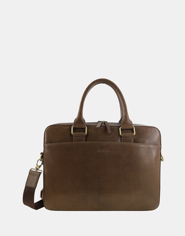 Pierre Cardin - Pierre Cardin Men's Leather Business Satchel Bag