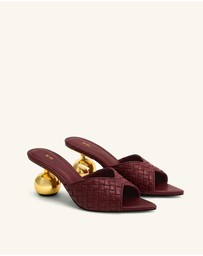 JW PEI - Ellie Braided Sphere Heel Mules
