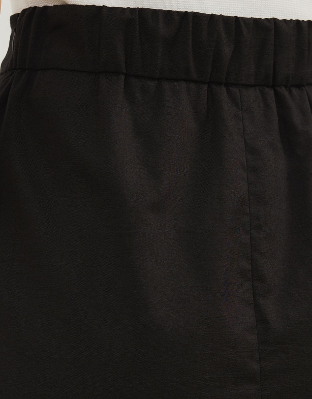 Atmos&Here - Neeve Linen Blend Welt Pocket Midi Skirt