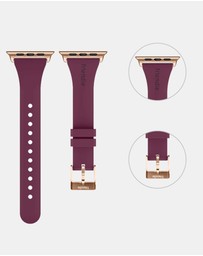 Friendie - Slim Silicone Band with Classic Gold Buckle – The Gippsland – Apple Compatible