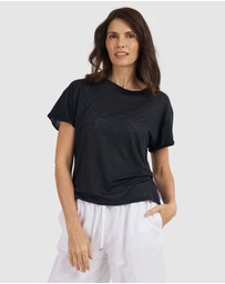 CAMIXA - Francy Linen Jersey T-Shirt Top