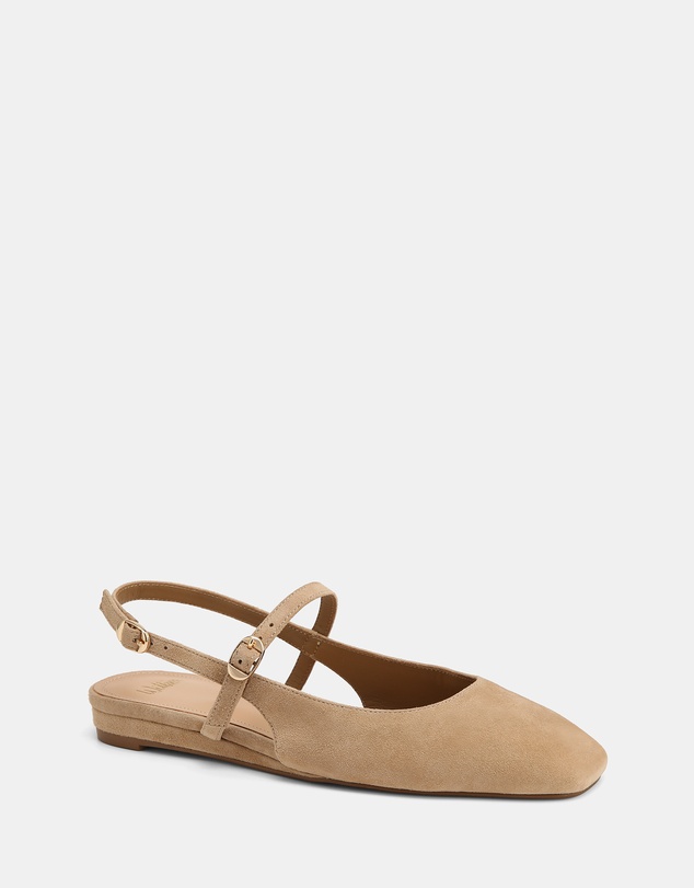 Wittner - Dallas Suede Leather Flat Slingbacks