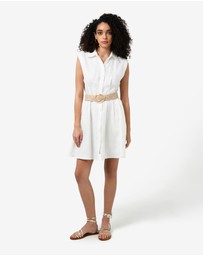 Forcast - Ami Linen Mini Beach Dress