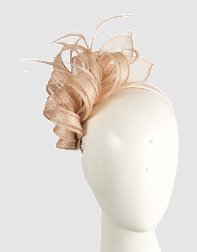 Max Alexander - Blush Sinamay Loops Fascinator