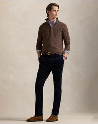 Polo Ralph Lauren - Mesh-Knit Cotton Quarter-Zip Sweater
