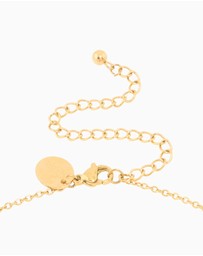 Lovisa - Waterproof Gold Plated Stainless Steel Large Bubble Letter B Necklace