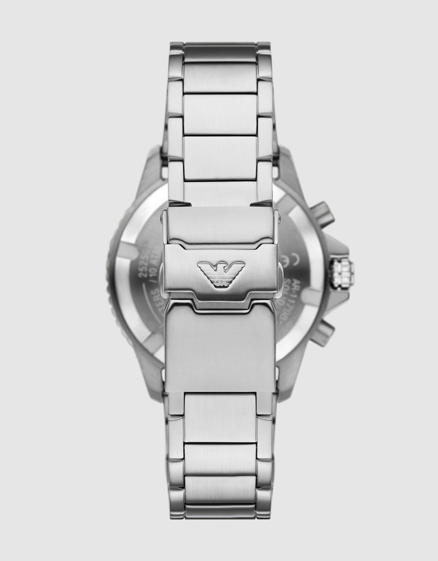 Emporio Armani - Silver Tone Chronograph Watch