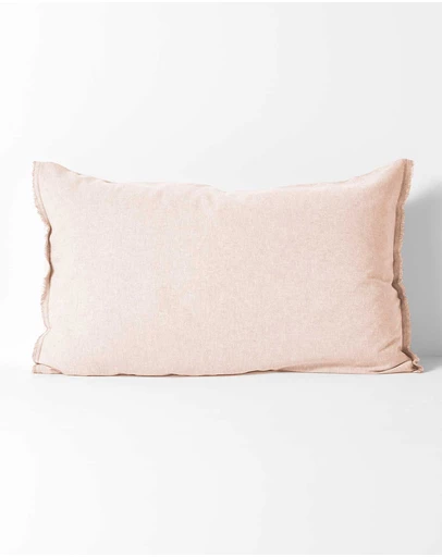 Aura Home - Chambray Fringe Standard Pillowcase