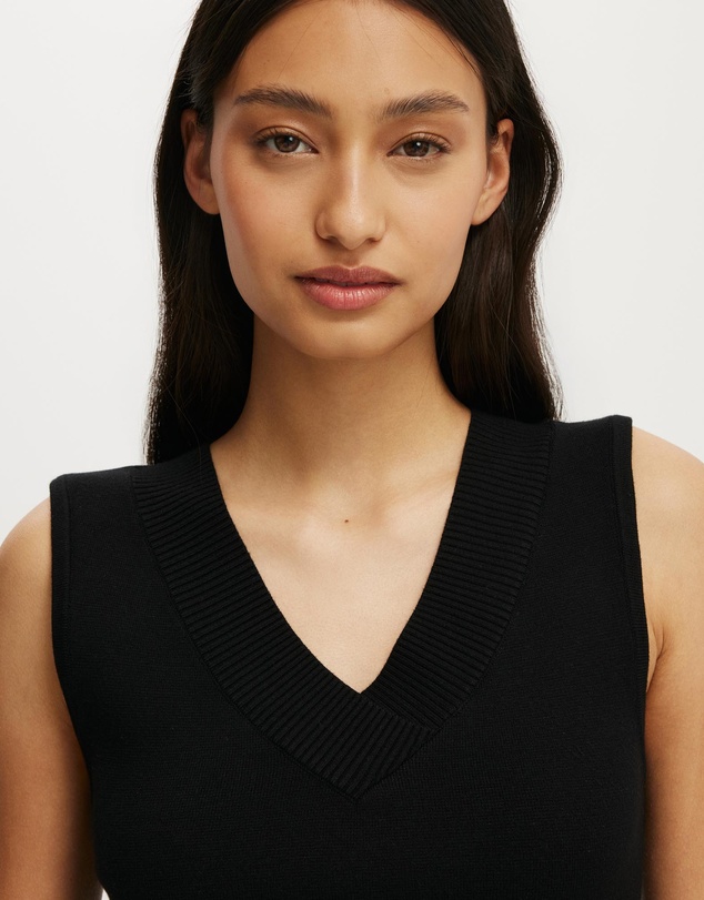 Cotton On - Double Knit V Neck Tank