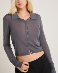 Alice In The Eve - Evelyn Button Front Knit Top