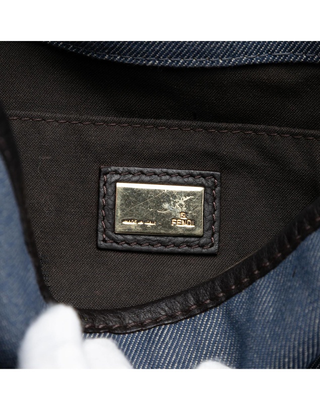 Pre-Loved by Azura Reborn - Pre-Loved Zucca Trimmed Denim Buckle Flap