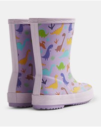 Hunter - Kids First Dinosaur Print Boot Purple Dinosaur
